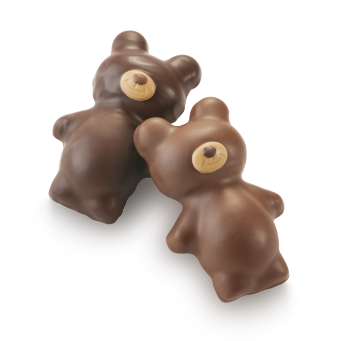 ourson guimauve x10 (lait) - Chocolaterie LEVASSEUR